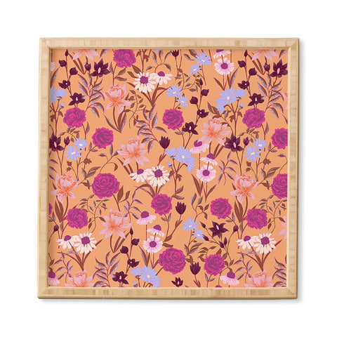 Schatzi Brown Heidi Garden Peach Framed Wall Art