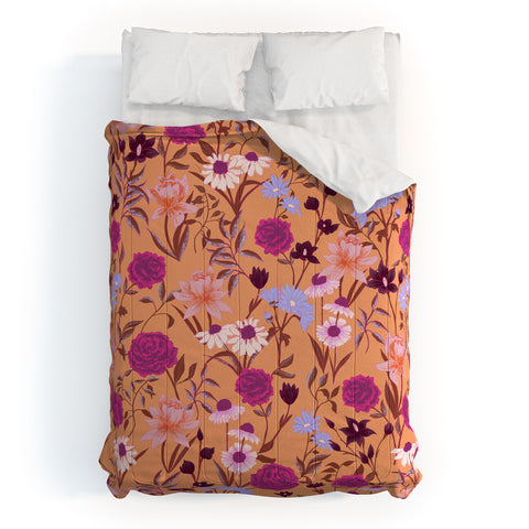 Schatzi Brown Heidi Garden Peach Comforter