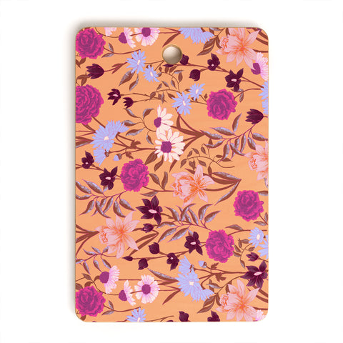 Schatzi Brown Heidi Garden Peach Cutting Board Rectangle