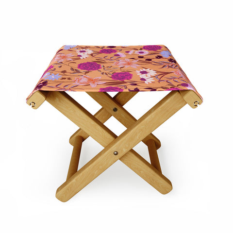 Schatzi Brown Heidi Garden Peach Folding Stool