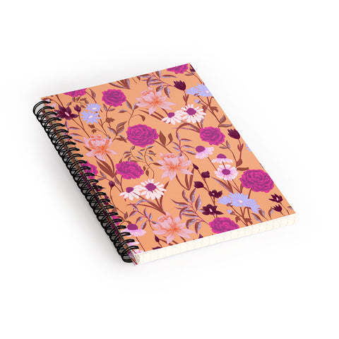 Schatzi Brown Heidi Garden Peach Spiral Notebook