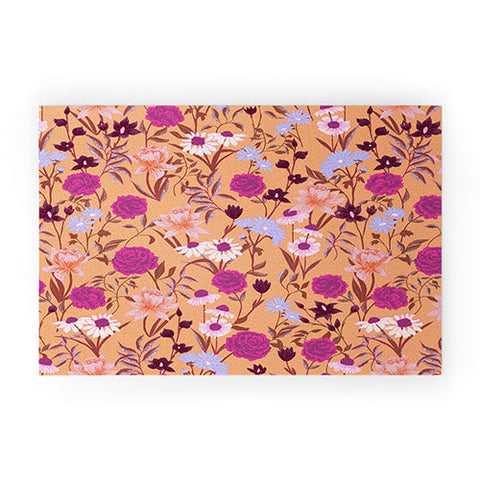 Schatzi Brown Heidi Garden Peach Welcome Mat
