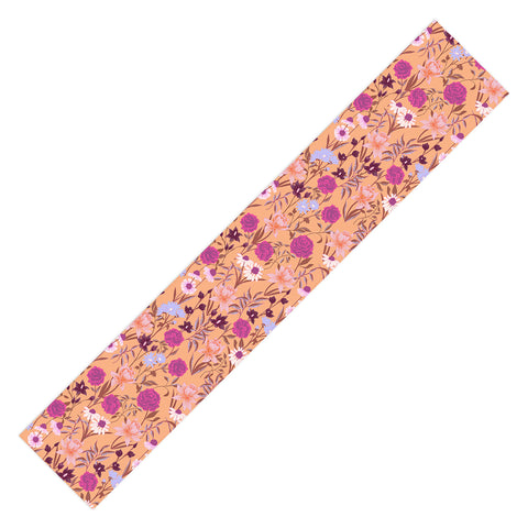 Schatzi Brown Heidi Garden Peach Table Runner