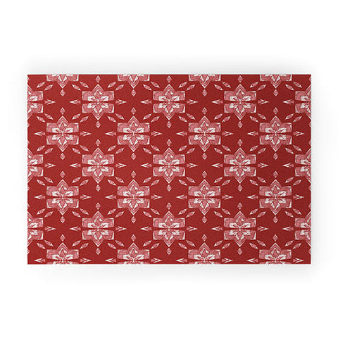 Schatzi Brown Heidi Global Cranberry Welcome Mat