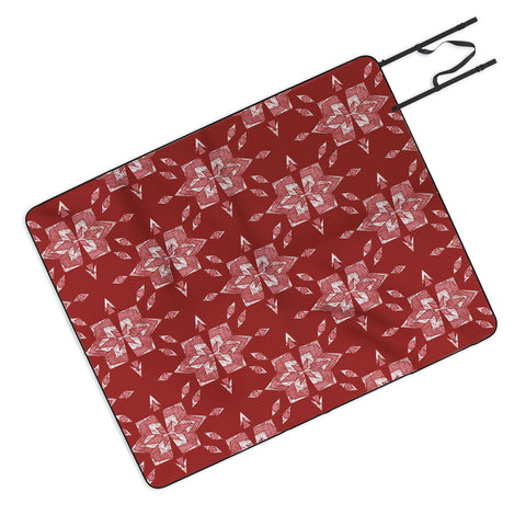 Schatzi Brown Heidi Global Cranberry Picnic Blanket