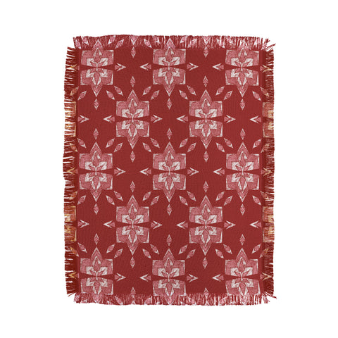Schatzi Brown Heidi Global Cranberry Throw Blanket