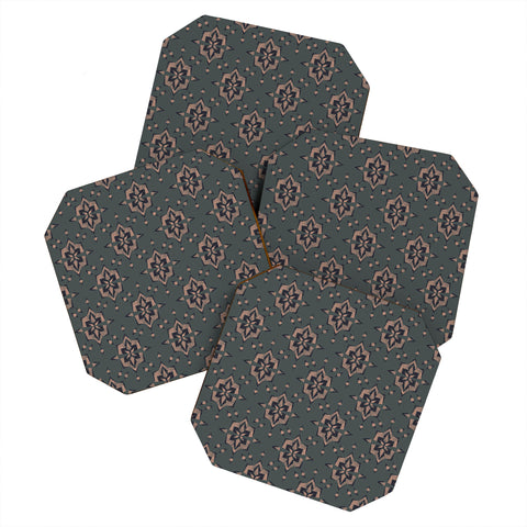 Schatzi Brown Heidi Global Gray Coaster Set