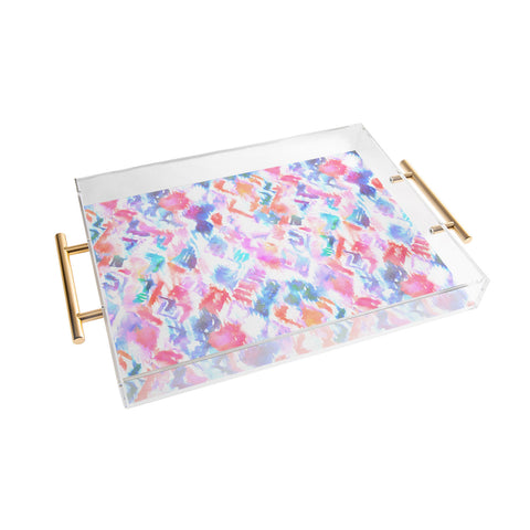 Schatzi Brown Ikat 3B Acrylic Tray