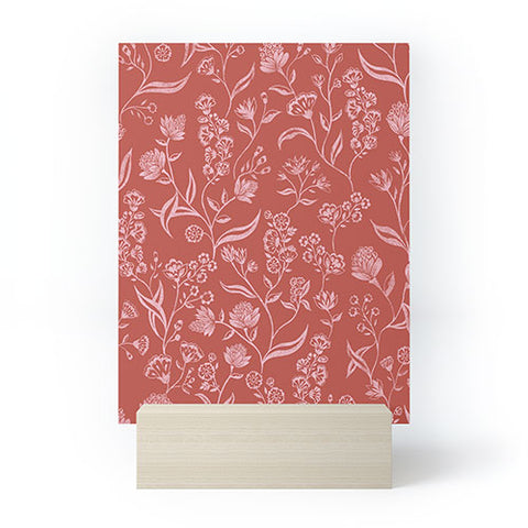 Schatzi Brown Ingrid Floral Copper Mini Art Print