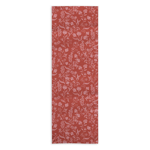 Schatzi Brown Ingrid Floral Copper Yoga Towel