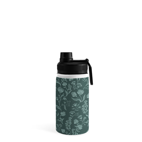 Schatzi Brown Ingrid Floral Green Water Bottle
