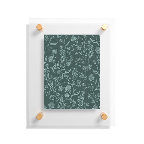 Schatzi Brown Ingrid Floral Green Floating Acrylic Print