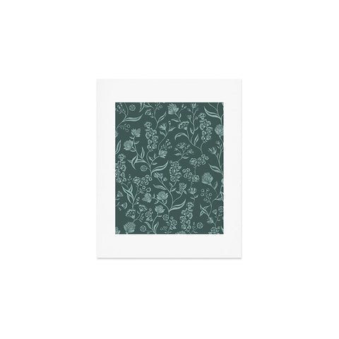 Schatzi Brown Ingrid Floral Green Art Print