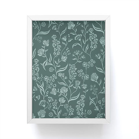 Schatzi Brown Ingrid Floral Green Framed Mini Art Print