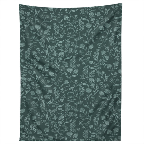 Schatzi Brown Ingrid Floral Green Tapestry