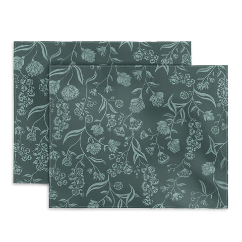 Schatzi Brown Ingrid Floral Green Placemat
