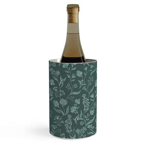 Schatzi Brown Ingrid Floral Green Wine Chiller