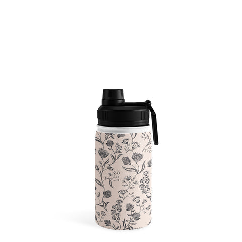 Schatzi Brown Ingrid Floral Ivory Bone Water Bottle