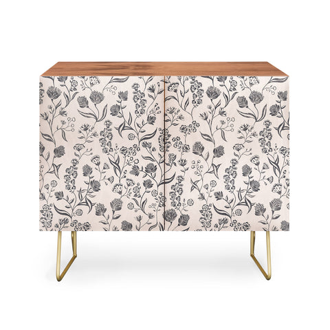 Schatzi Brown Ingrid Floral Ivory Bone Credenza