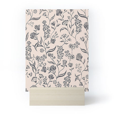 Schatzi Brown Ingrid Floral Ivory Bone Mini Art Print