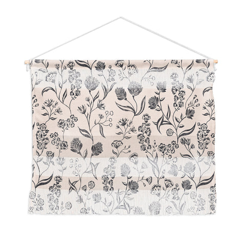 Schatzi Brown Ingrid Floral Ivory Bone Wall Hanging Landscape