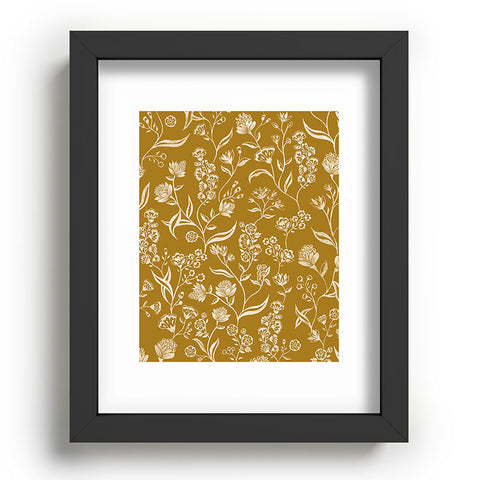 Schatzi Brown Ingrid Floral Marigold Recessed Framing Rectangle