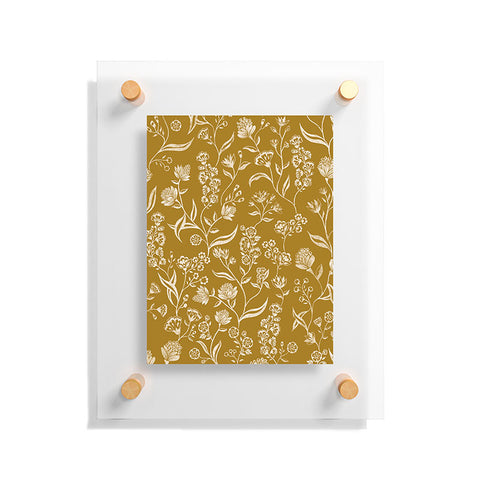 Schatzi Brown Ingrid Floral Marigold Floating Acrylic Print