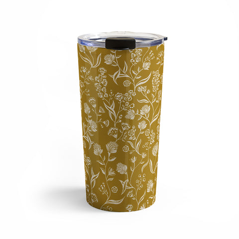 Schatzi Brown Ingrid Floral Marigold Travel Mug