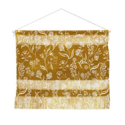 Schatzi Brown Ingrid Floral Marigold Wall Hanging Landscape