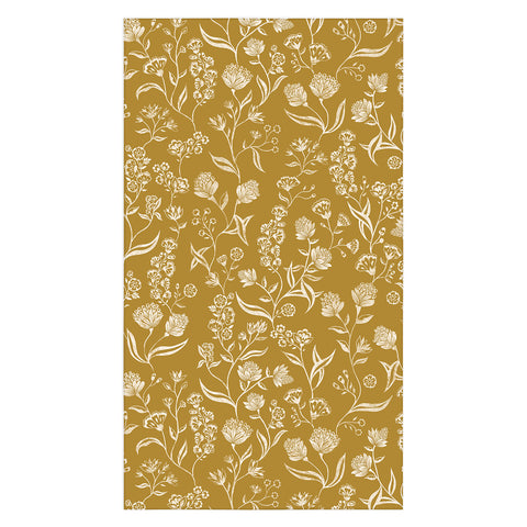 Schatzi Brown Ingrid Floral Marigold Tablecloth
