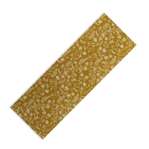 Schatzi Brown Ingrid Floral Marigold Yoga Mat