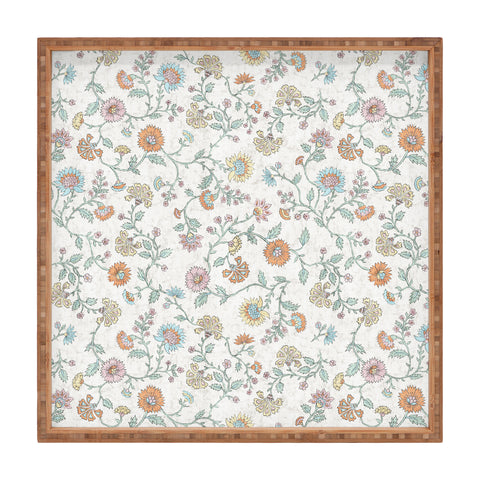 Schatzi Brown Jaipur Faded pastels Square Tray