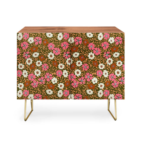 Schatzi Brown Jirra Floral Olive Credenza