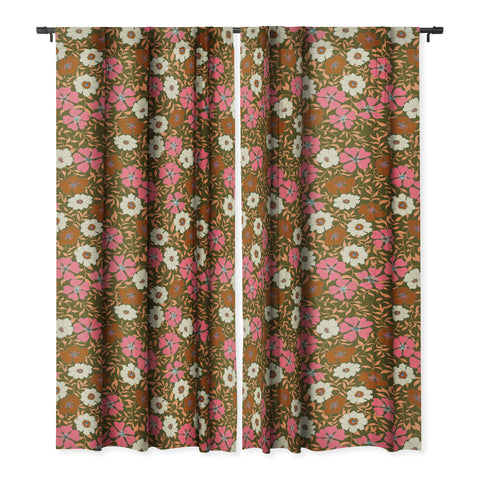 Schatzi Brown Jirra Floral Olive Blackout Non Repeat