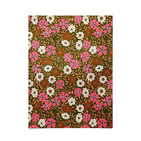 Schatzi Brown Jirra Floral Olive Poster