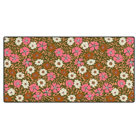 Schatzi Brown Jirra Floral Olive Desk Mat