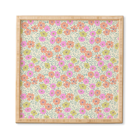 Schatzi Brown Jirra Floral Pastel Framed Wall Art