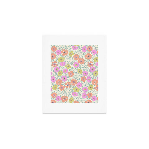 Schatzi Brown Jirra Floral Pastel Art Print