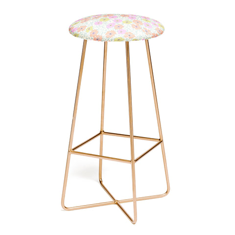Schatzi Brown Jirra Floral Pastel Bar Stool
