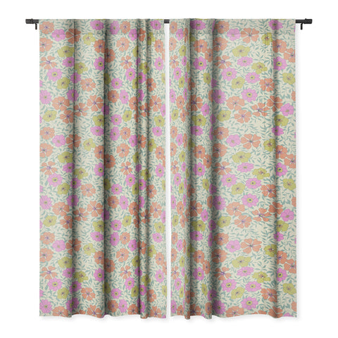 Schatzi Brown Jirra Floral Pastel Blackout Non Repeat