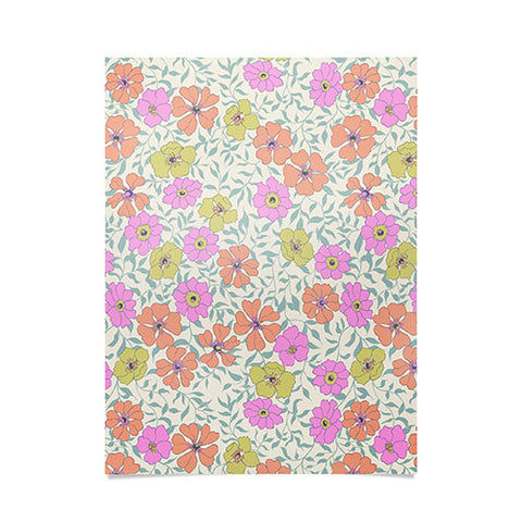 Schatzi Brown Jirra Floral Pastel Poster