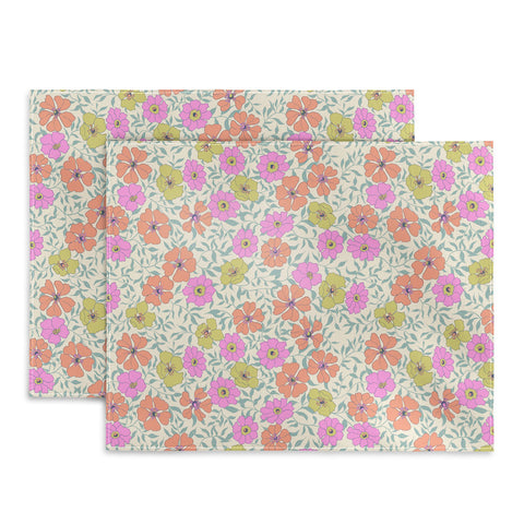 Schatzi Brown Jirra Floral Pastel Placemat