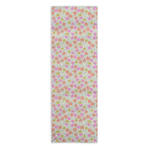 Schatzi Brown Jirra Floral Pastel Yoga Towel