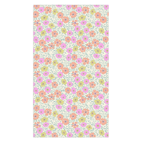 Schatzi Brown Jirra Floral Pastel Tablecloth