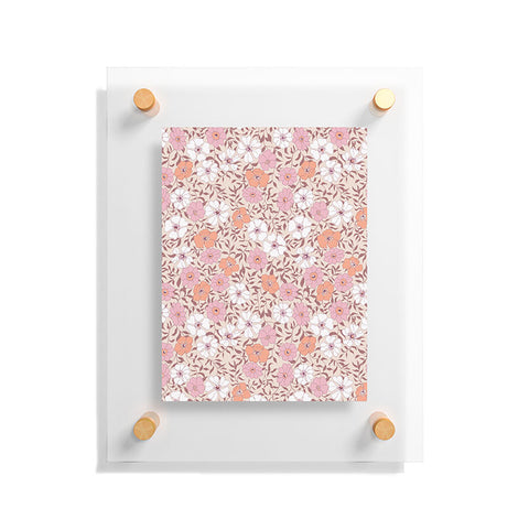 Schatzi Brown Jirra Floral Pink Floating Acrylic Print