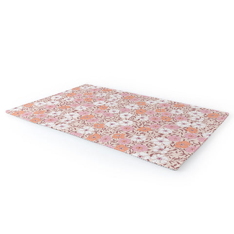 Schatzi Brown Jirra Floral Pink Area Rug