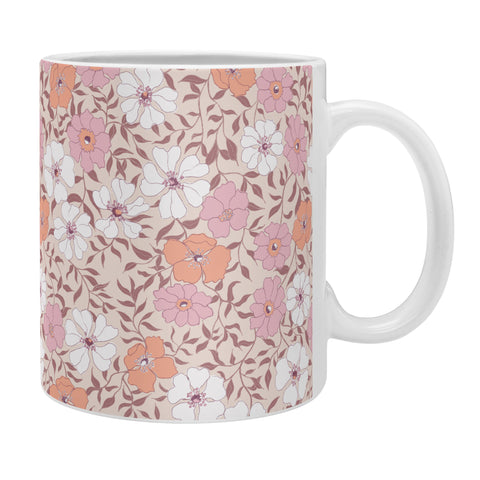 Schatzi Brown Jirra Floral Pink Coffee Mug