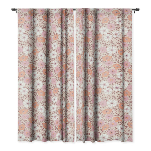 Schatzi Brown Jirra Floral Pink Blackout Non Repeat
