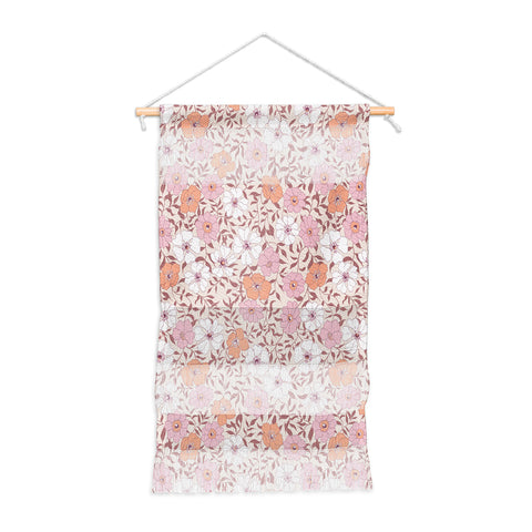 Schatzi Brown Jirra Floral Pink Wall Hanging Portrait