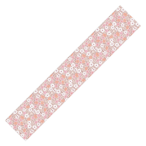 Schatzi Brown Jirra Floral Pink Table Runner